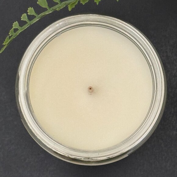 BBW Sun Drenched Linen White Barn Bath & Body Works Mason Jar Single Wick Candle - Picture 7 of 10